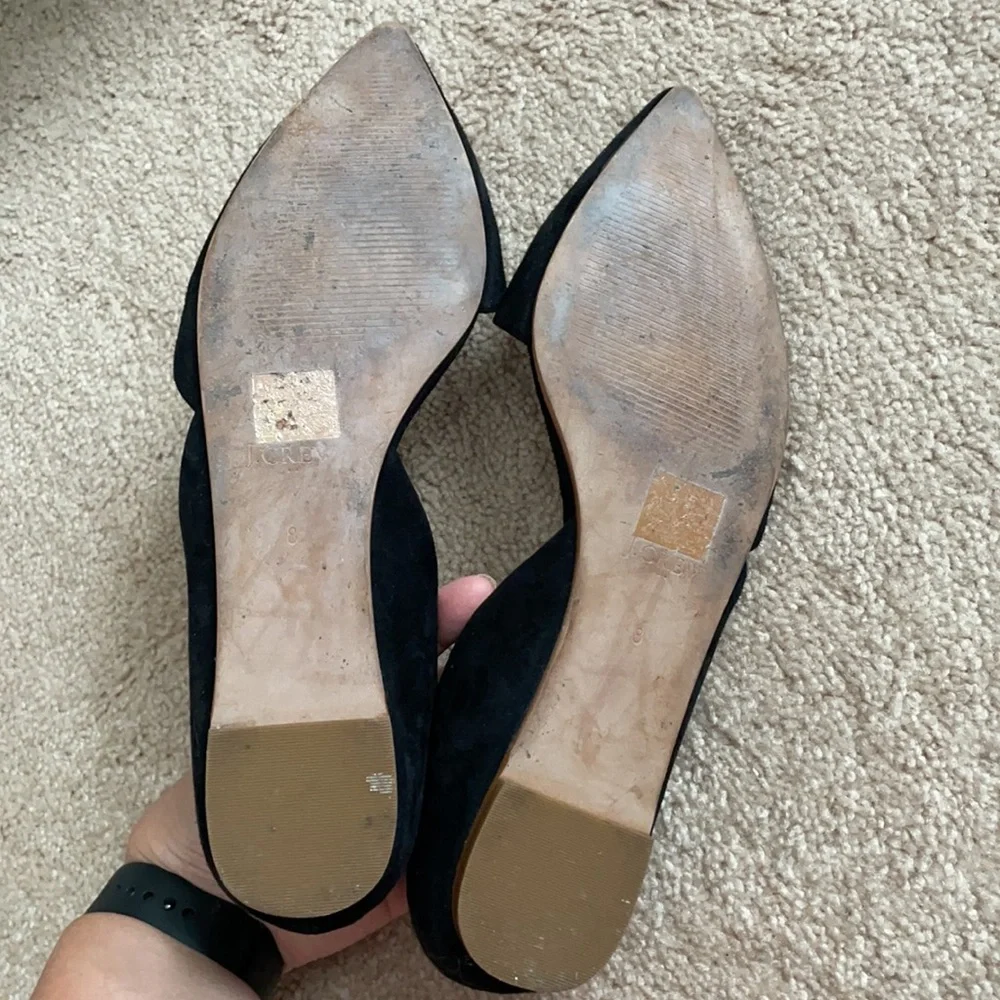 Jcrew pointed toe flats size 8 - Picture 2 of 2